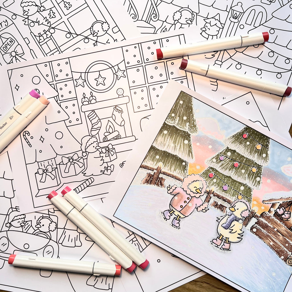 Dottie Duck Christmas Colouring Pages(Pack of 5)