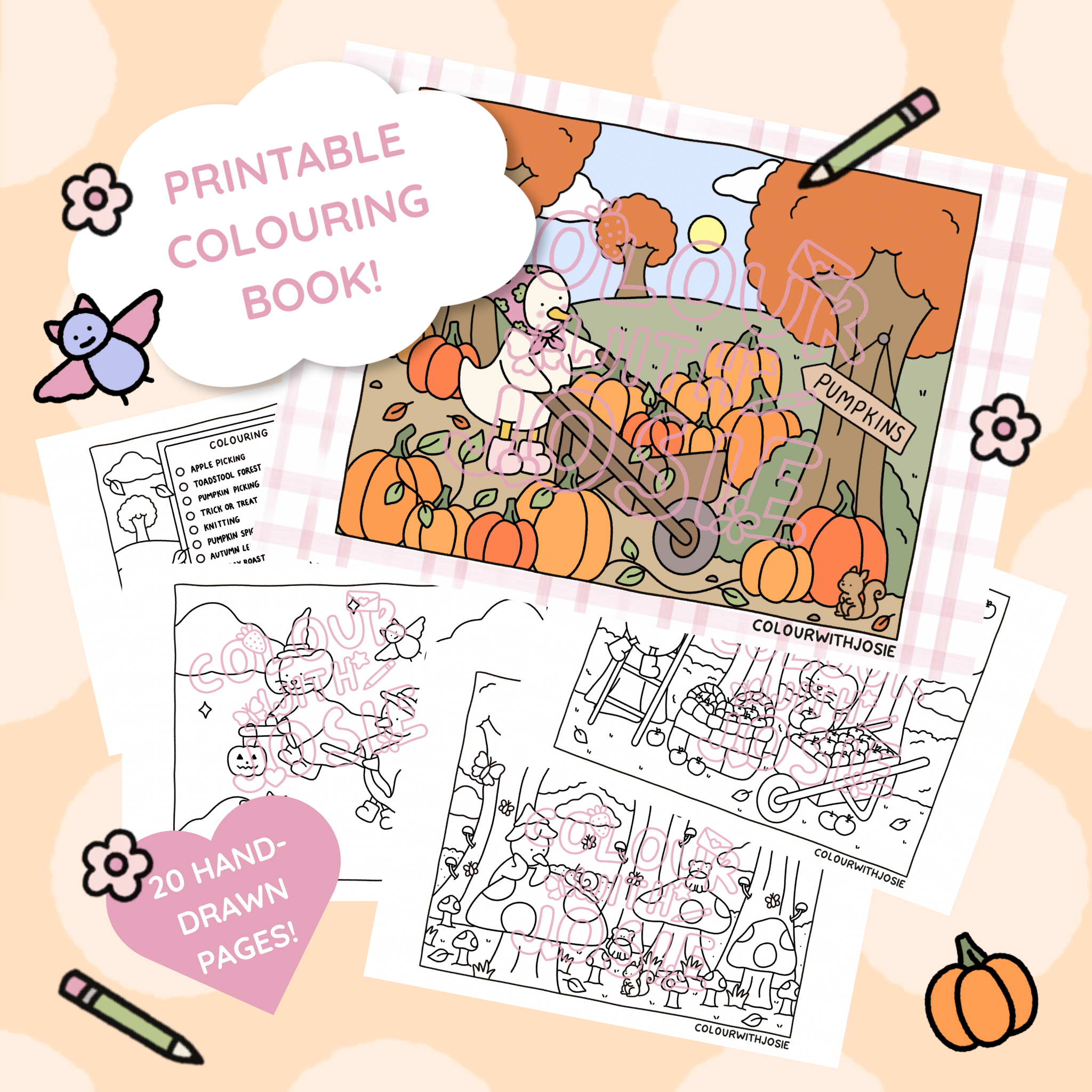 Digital Download • Dottie’s Little Autumn Colouring Book