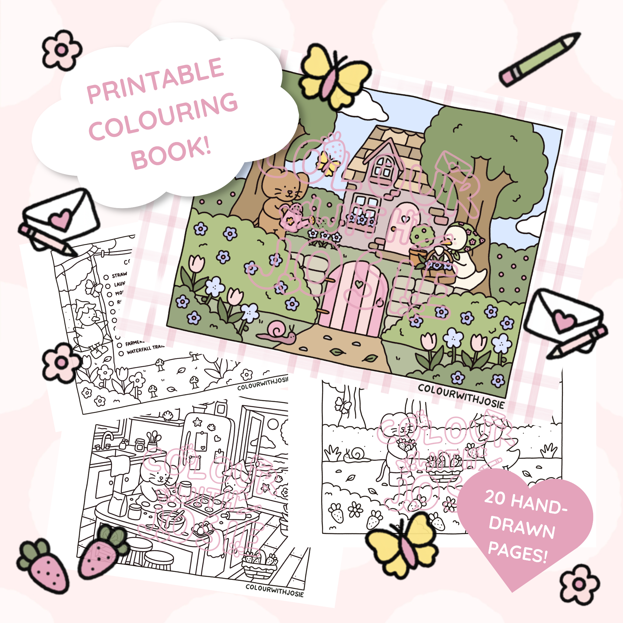 Digital Download • Dottie & Mabel Colouring Book