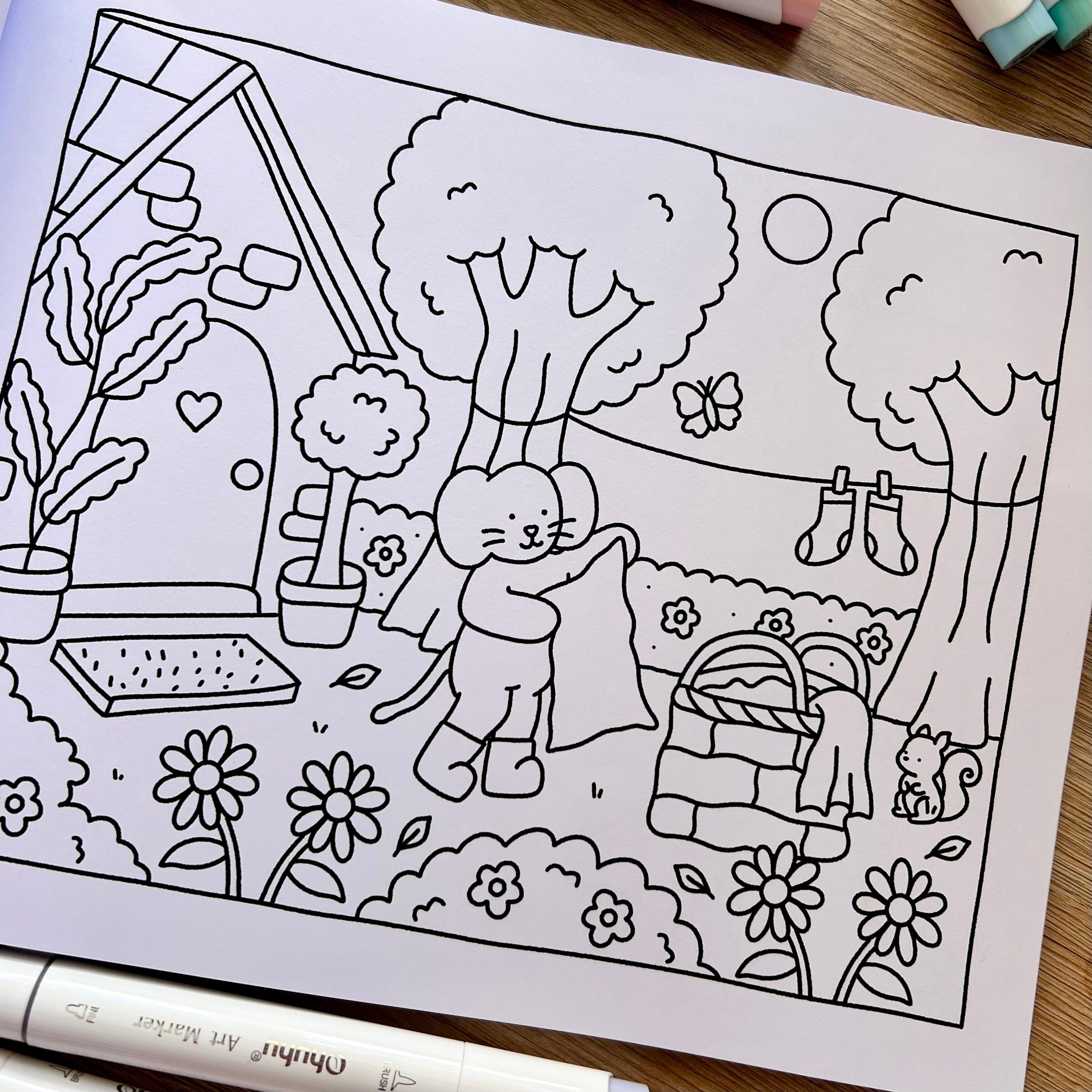 Dottie & Mabel Colouring Book